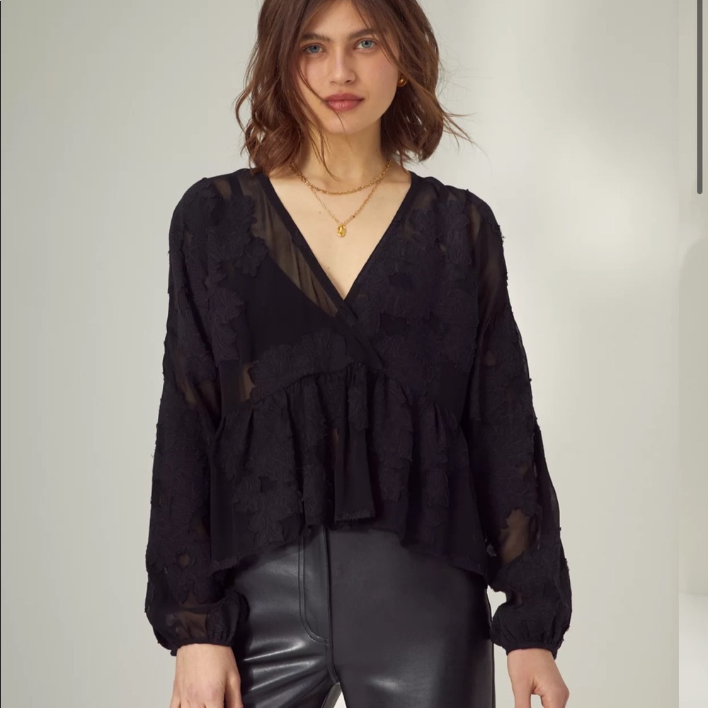 Aritzia- Wilfred peplum blouse